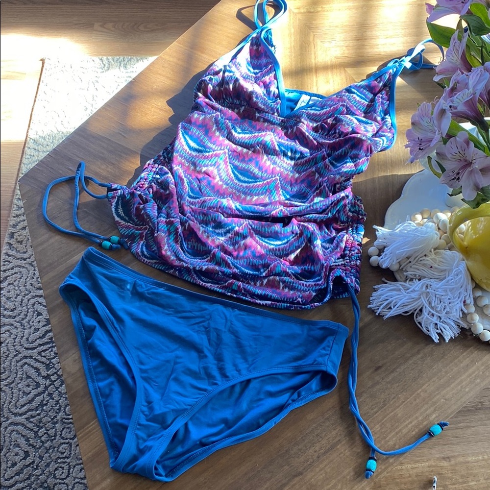 Anne Cole NWOT Multicolor tankini Swimsuit